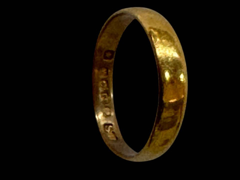 22 carat gold wedding band.