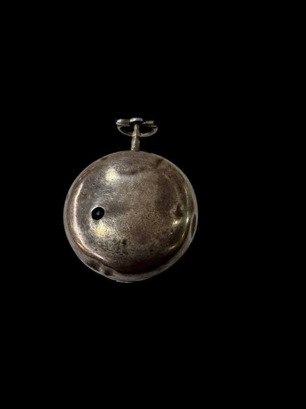 George III silver pocket watch, movement signed Jas. Franklin, London.