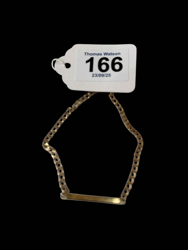 9 carat gold ID bracelet.