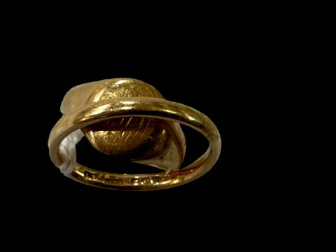 Two 18 carat gold rings.