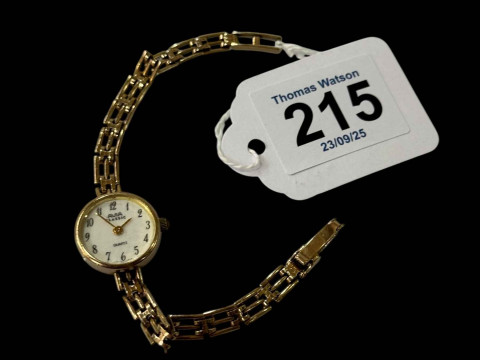Avia 9 carat gold bracelet watch.