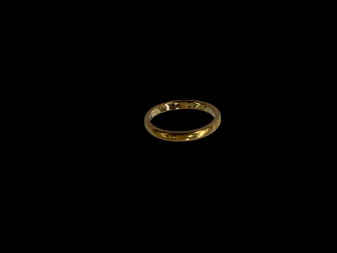 9 carat gold wedding band.