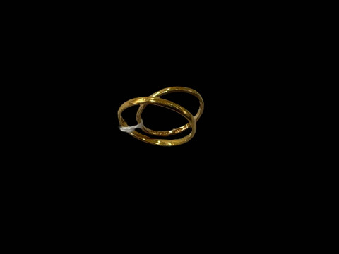Two 22 carat gold band rings.