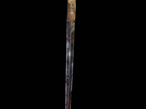 Silver skewer/paper knife to celebrate ERII Silver Jubilee, Sheffield...