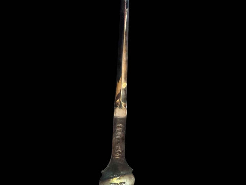 Silver skewer/paper knife to celebrate ERII Silver Jubilee, Sheffield 1977. thumbnail