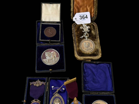 Two Scottish Bulldog medals, silver and other medals (7).
