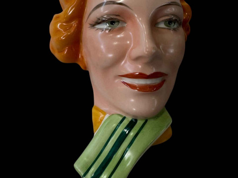 1930's Czechoslovakia wall mask.