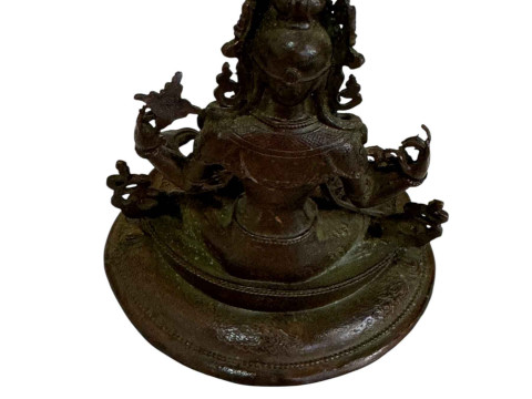 Small bronze Shadakshari, 10cm. thumbnail