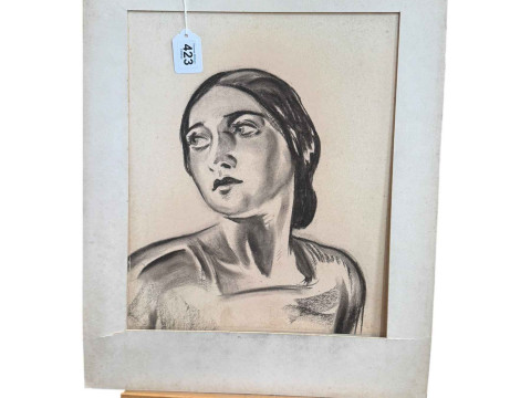 Attributed to Dame Laura Knight, Madonna Lydia Kopokova, watercolour and...