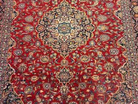 Persian floral decorated carpet with central medallion, 3.70 by 2.60. thumbnail