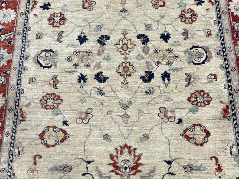 Indian border carpet, 2.33 by 1.67. thumbnail