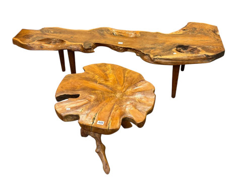 Two naturalistic arboreal tables.