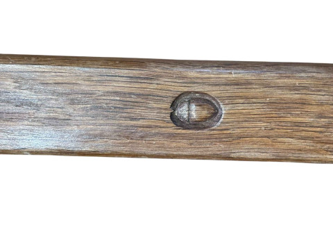 Alan 'Acornman' Grainger rectangular oak coffee table, 46cm by 107cm by 43cm. thumbnail