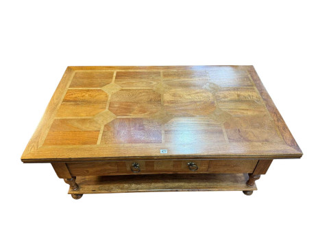 Barker & Stonehouse Flagstone two drawer low two tier centre table, 47.5cm...