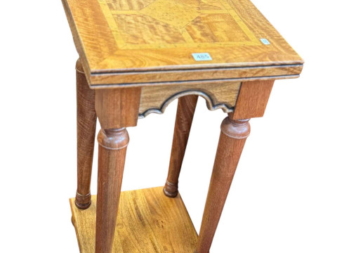 Barker & Stonehouse Flagstone two tier lamp table, 77cm by 40cm by 40cm.