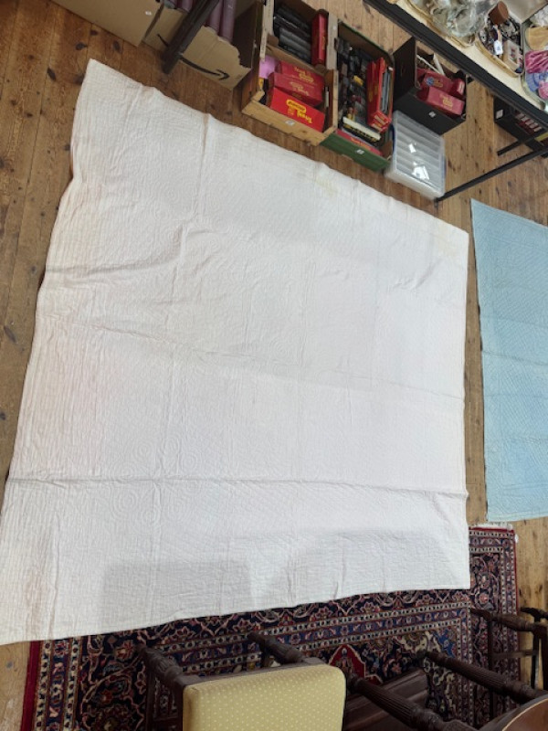 Four antique quilts including two patchwork.