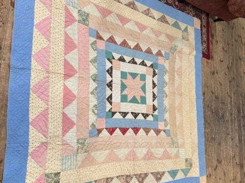Four antique quilts including two patchwork. thumbnail