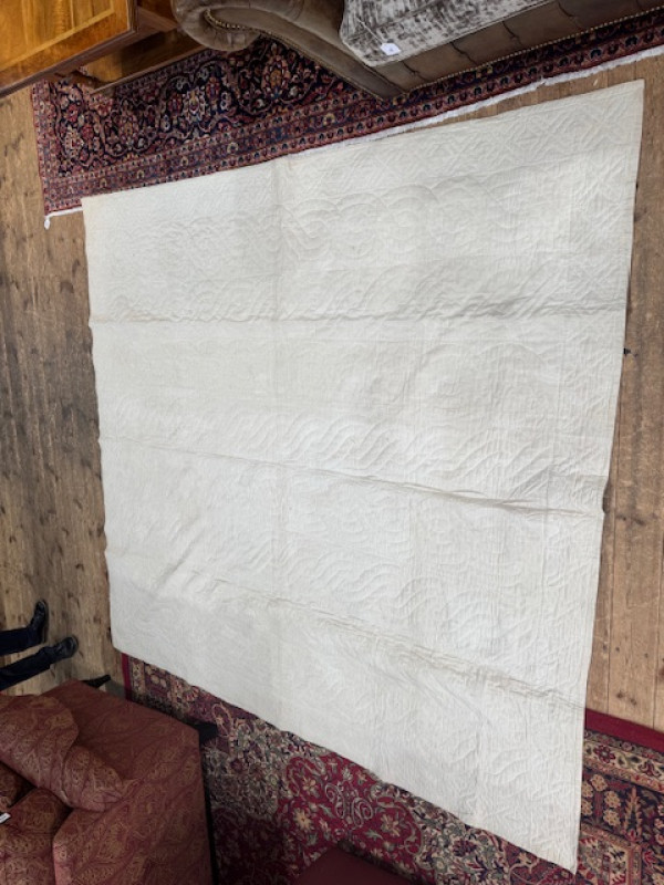 Four antique quilts including two patchwork.