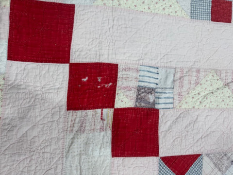 Four antique quilts including two patchwork. thumbnail