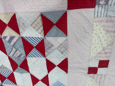 Four antique quilts including two patchwork. thumbnail