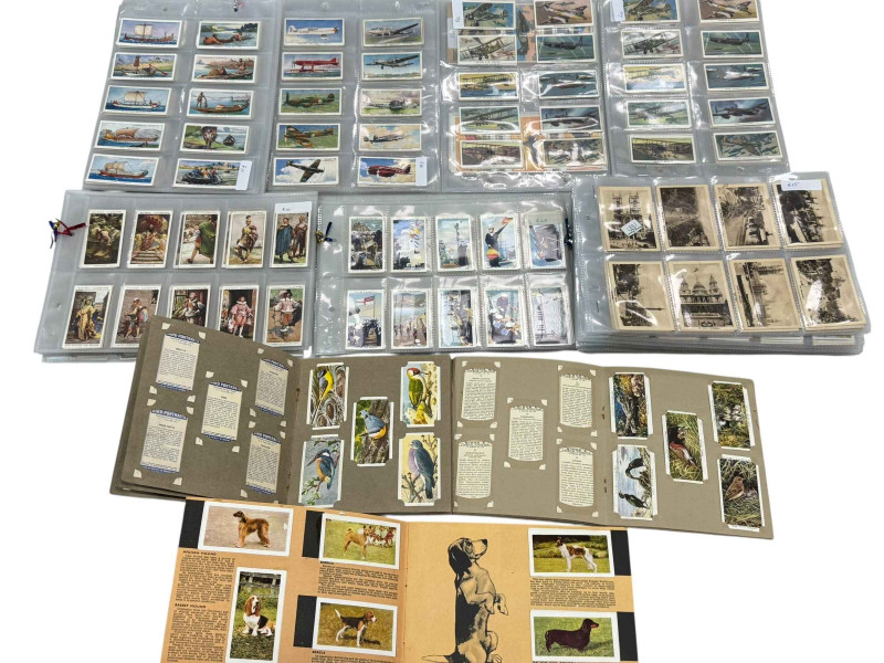 Collection of cigarette cards, loose and in albums.