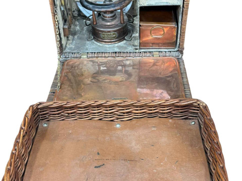 Vintage Asprey travelling picnic set.