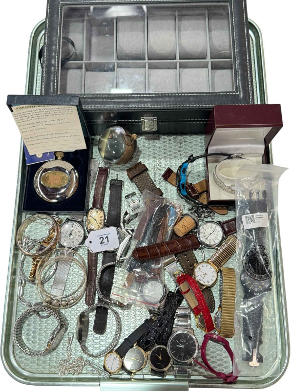 Collection of wristwatches, etc.