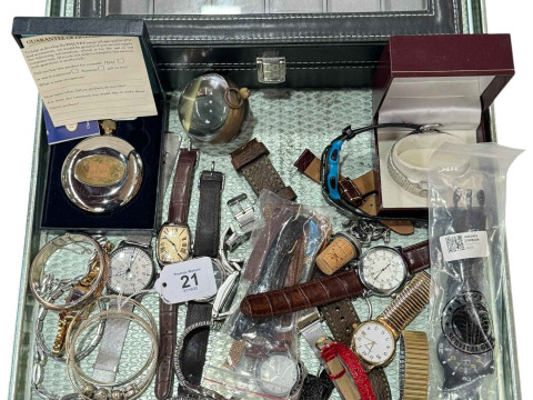 Collection of wristwatches, etc.