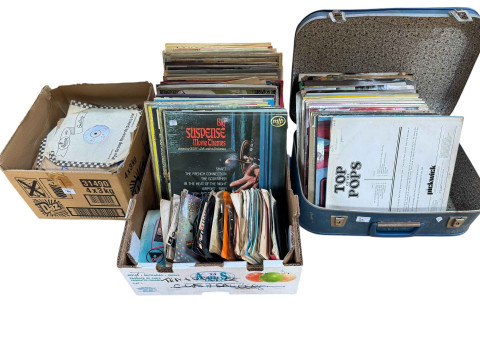 Collection of 78rpm, LP and single records.