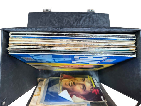 Collection of LP and single records including Elvis. thumbnail