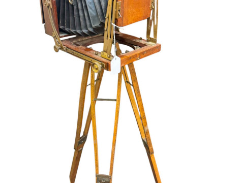 Vintage camera tripod stand, slides, opera glasses, vintage photographs,...