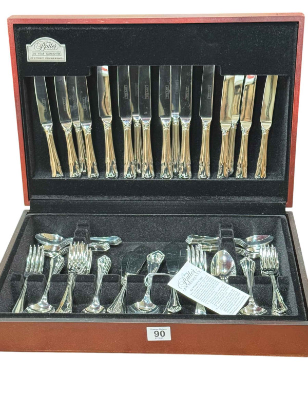 George Butler of Sheffield canteen of cutlery.