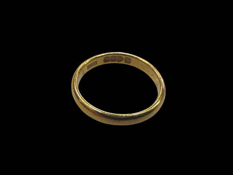 22 carat gold wedding band.