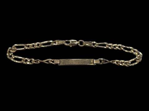 9 carat gold link bracelet.