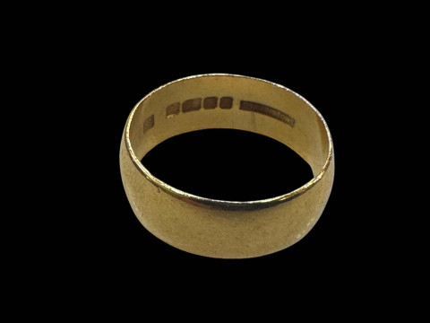 22 carat gold wedding band.