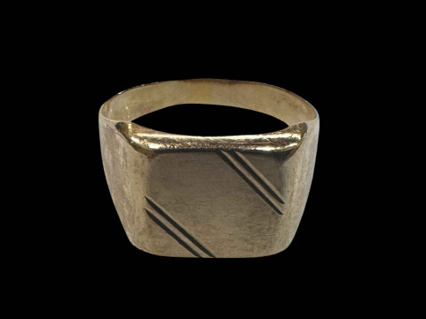 Gents unmarked signet ring.