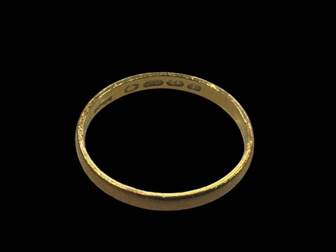 22 carat gold wedding band.