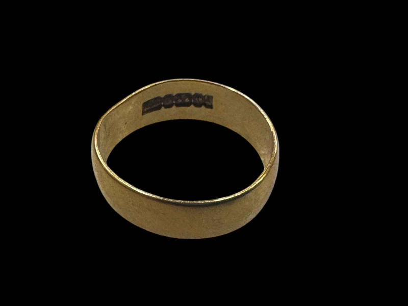 22 carat gold wedding band.