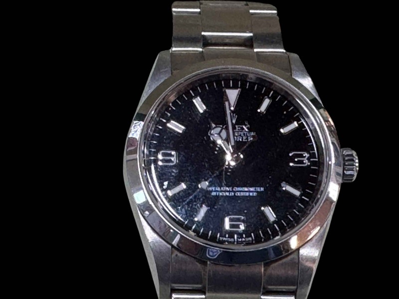 Rolex Explorer Oyster Perpetual, 114270, in stainless steel, 36mm case, 2009, with Goldsmiths receipt, papers and box.