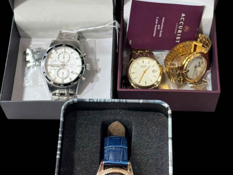 Rotary 'Dolphin Standard' stainless steel watch, together with Gucci,...