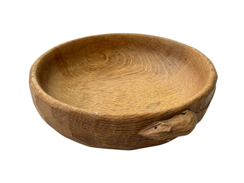 Robert Thompson of Kilburn 'Mouseman' oak nut bowl.