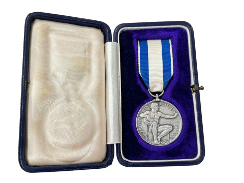 WWII Lloyd's War Medal for 'Bravery at Sea' medal to 'Chief Engineer Officer...