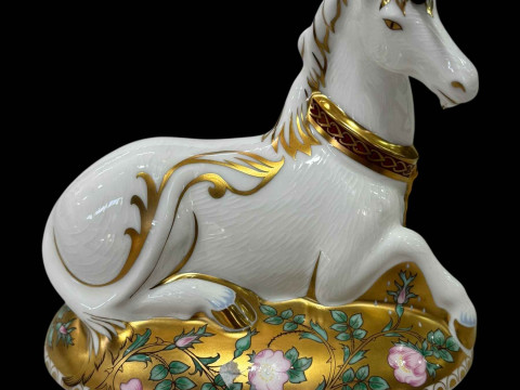 Royal Crown Derby Mythical Unicorn paperweight.