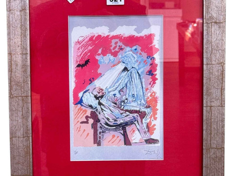Salvador Dali, The Dentist, limited edition print, numbered 145/1000,...