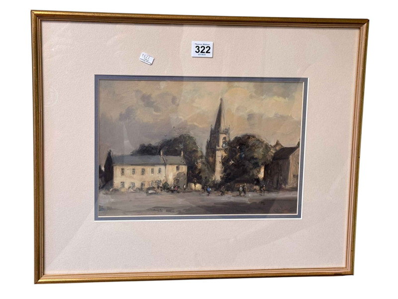 Richard Marshall, Malton, North Yorks, oil painting, signed lower right, 20cm by 30cm, in glazed frame.