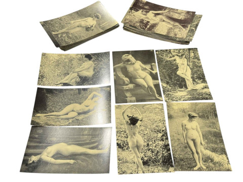 Collection of French 'Naturist' postcards, Approx 84, various views.