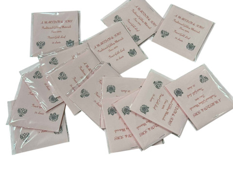 Sixteen books of Fine Gold Leaf paper.