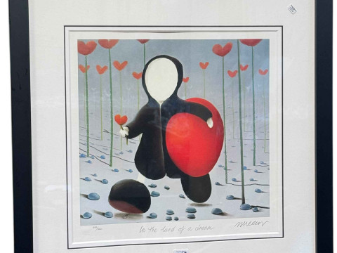 Mackenzie Thorpe 'In the Land of a Dream' print 43cm by 44cm, signed,...