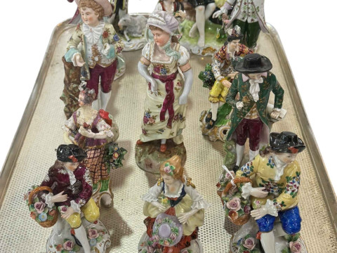 Collection of Continental figures including Dresden, etc.