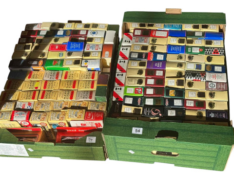 Two boxes of diecast toy cars including Days Gone, etc.